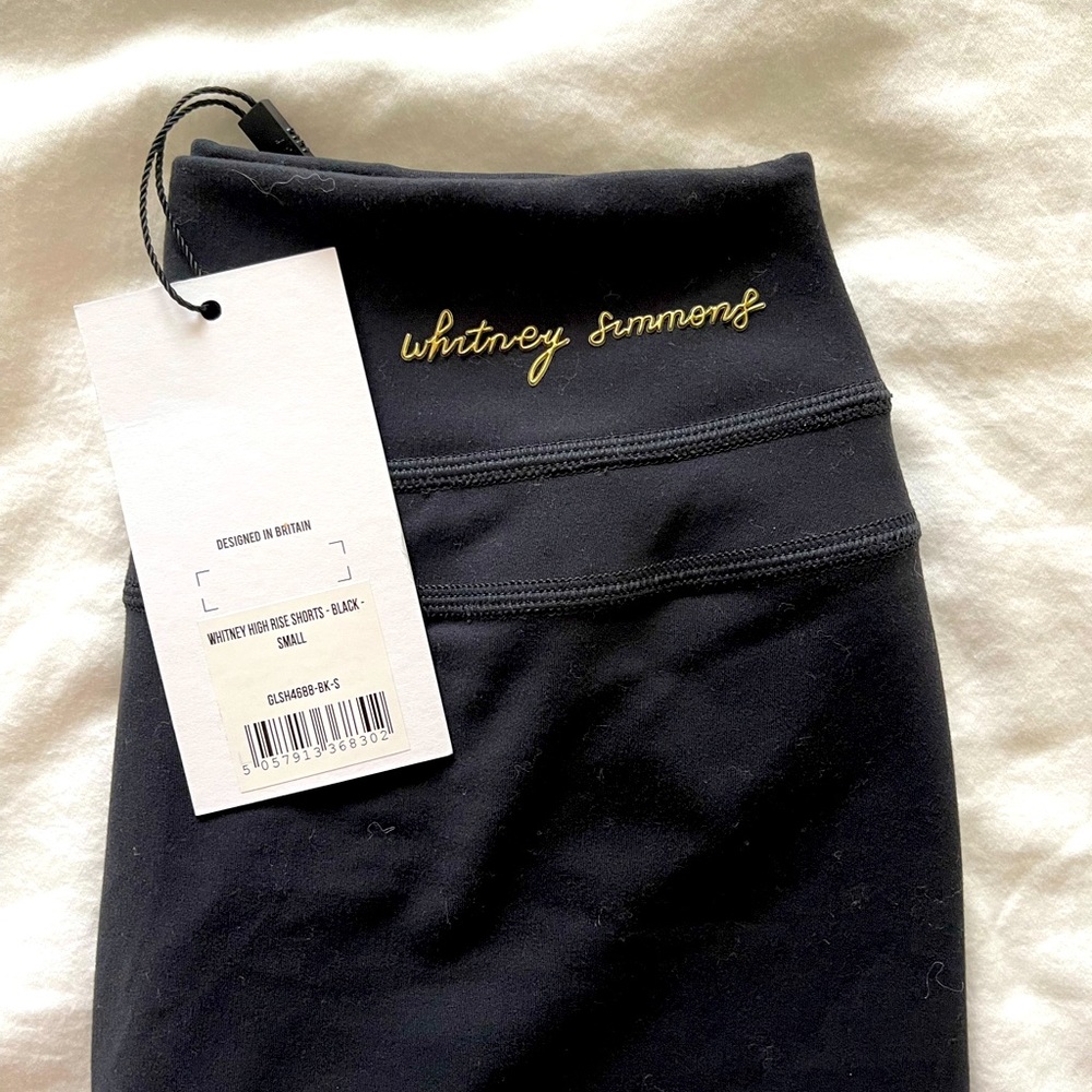 Gymshark x Whitney Simmons black shorts NWT